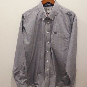 Men's Large Patterned Cinch Shirt